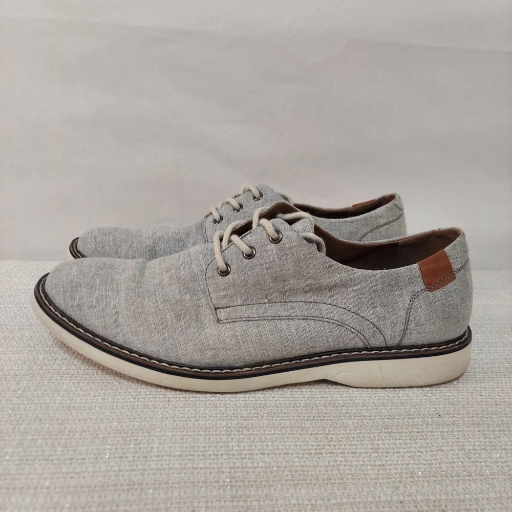 Madden Steve Canvas Lace Up Oxford Men's Size 9M Grey Disit‎